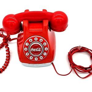 2003 Coca Cola RED Landline Telephone Push Button Phone Collectible